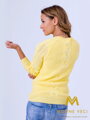 Dámsky pletený sveter JASMIN žltý