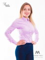 Ružovo-fialova dámska košeľa Slim-Fit VS-DK1731