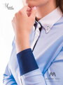 Dámska košeľa - Slim Fit VS-DK1602 modrá