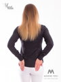 Čierna dámska košeľa Slim-Fit VS-DK1727