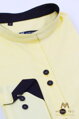 Žltá bezgolierová košeľa pre ženy v slim fit strihu VS-DK 1733