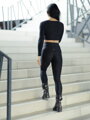 Modern női leggings VSB NEWSKIN black 