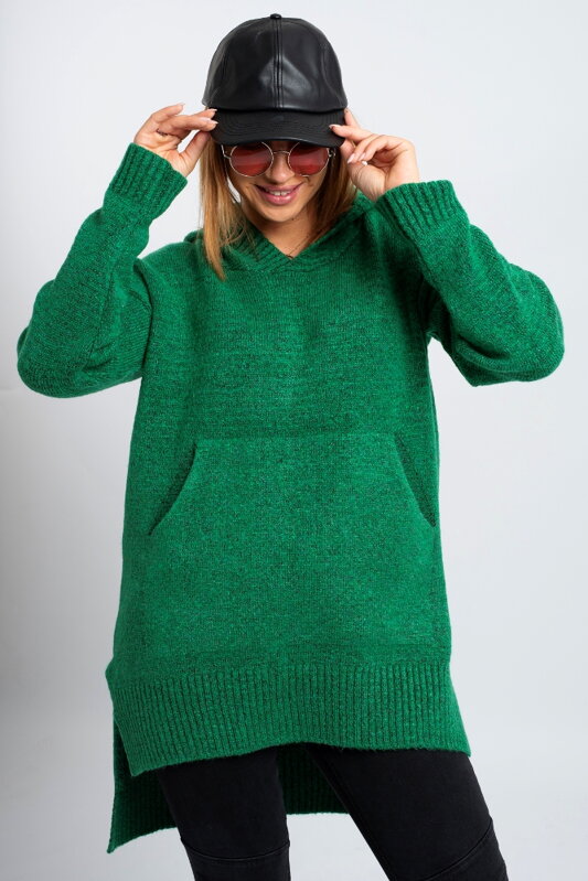 Kényelmes női pulóver ATTIMO GREEN 
